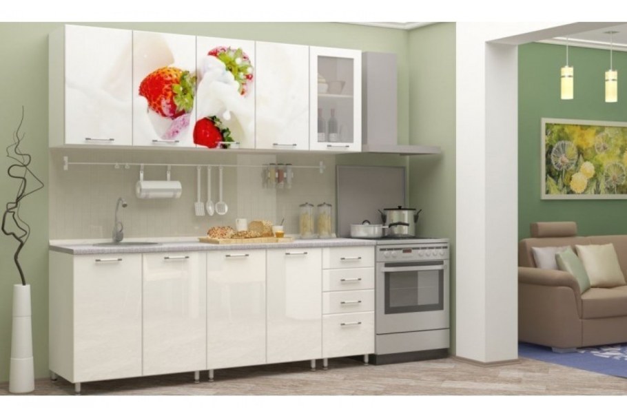 Желтый кухонный гарнитур