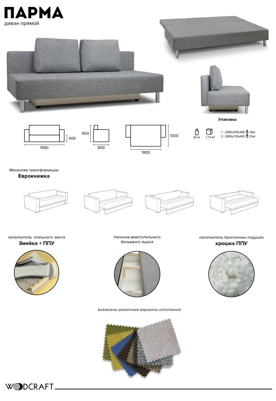 Угловой диван кровать Торонто схема сборки