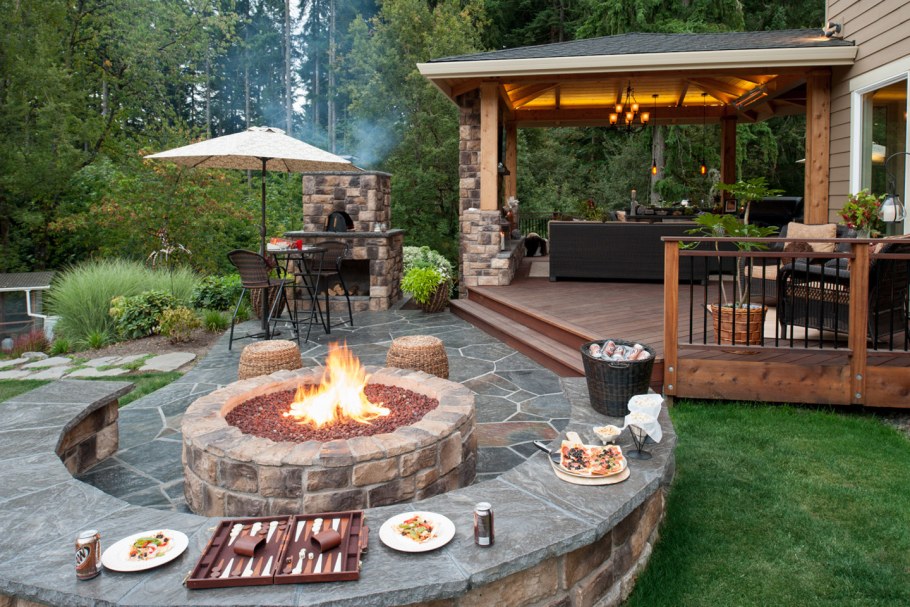 Мангальная зона на даче