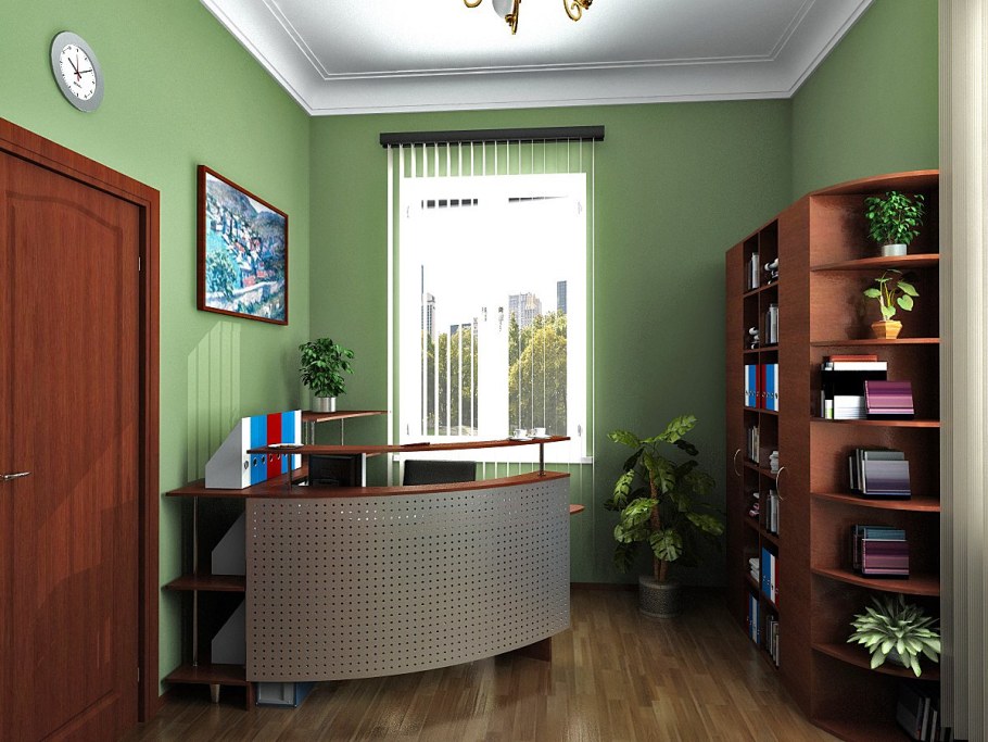 Планировка маленького кабинета в офисе