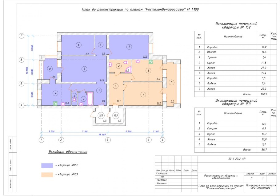 Планировка 2х комнатной квартиры