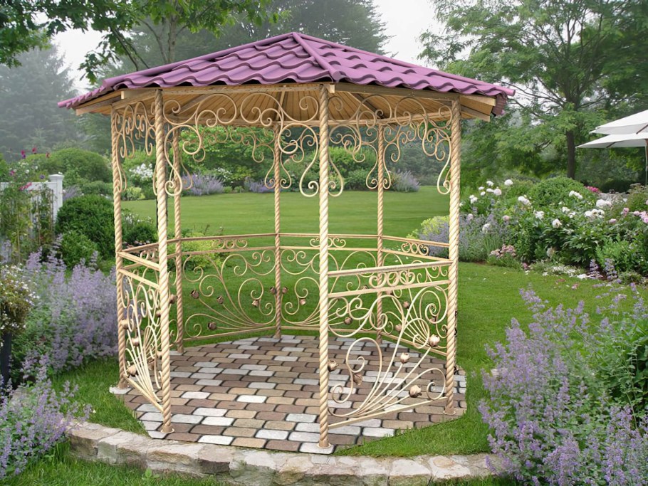 Беседка из металла