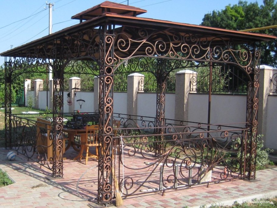 Беседка Дачная 2х2 металл