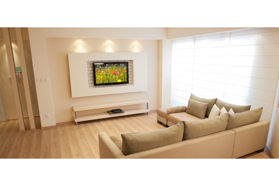 Ниши из гипсокартона в гостиной