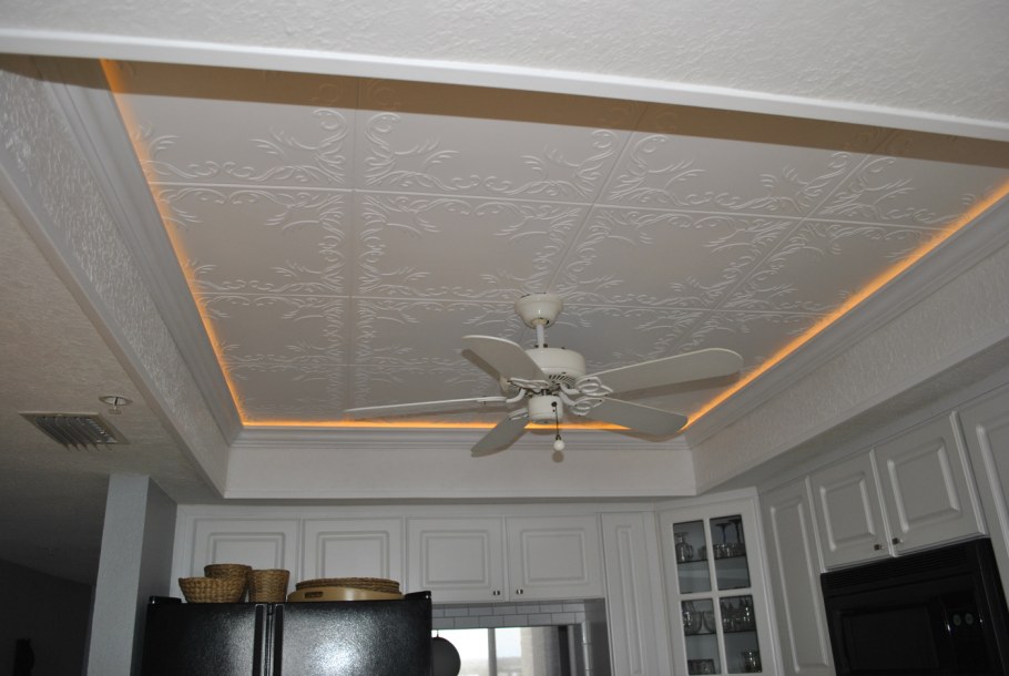 Потолочные панели из пенополистирола