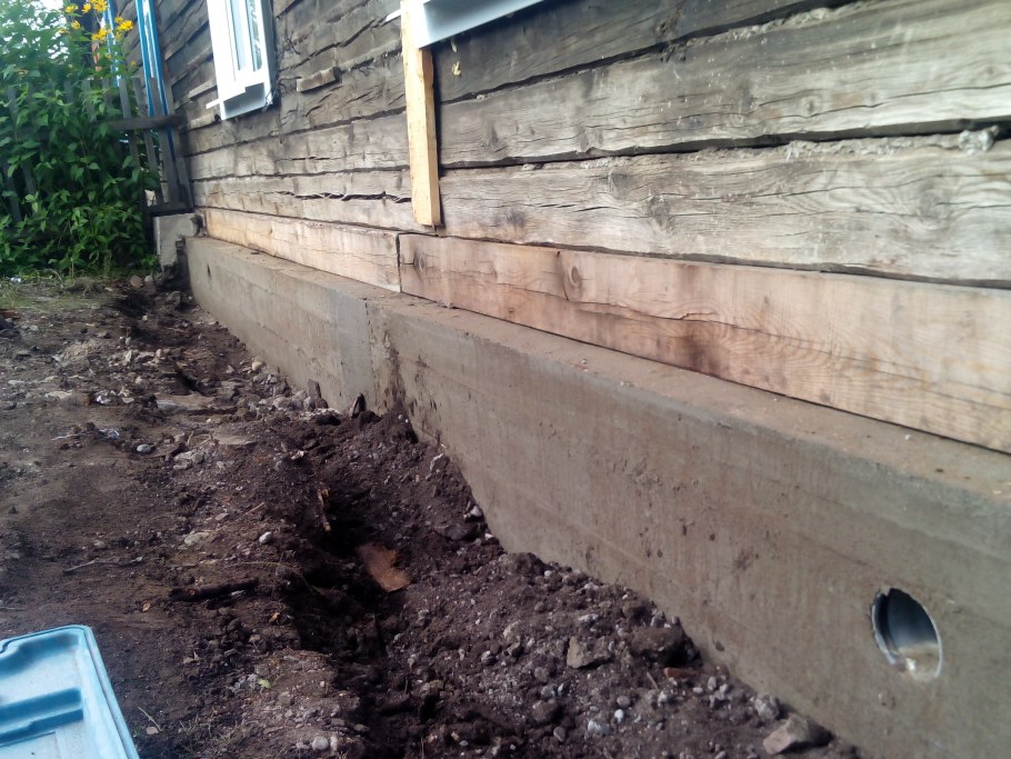 Укрепление ленточного фундамента