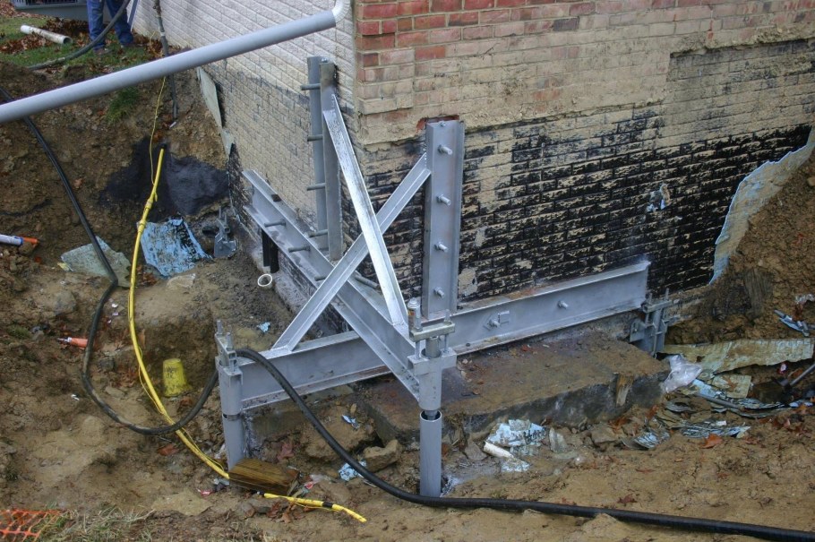 Укрепление цоколя