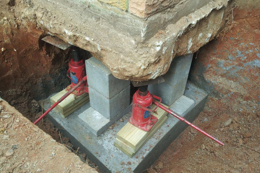 Подливка фундамента