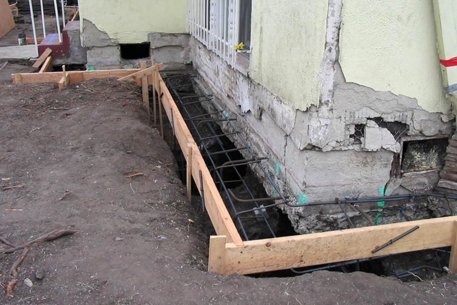 Реконструкция старого фундамента