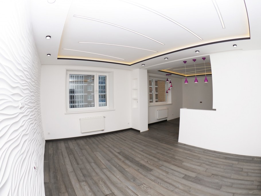 Декоративная штукатурка в зале