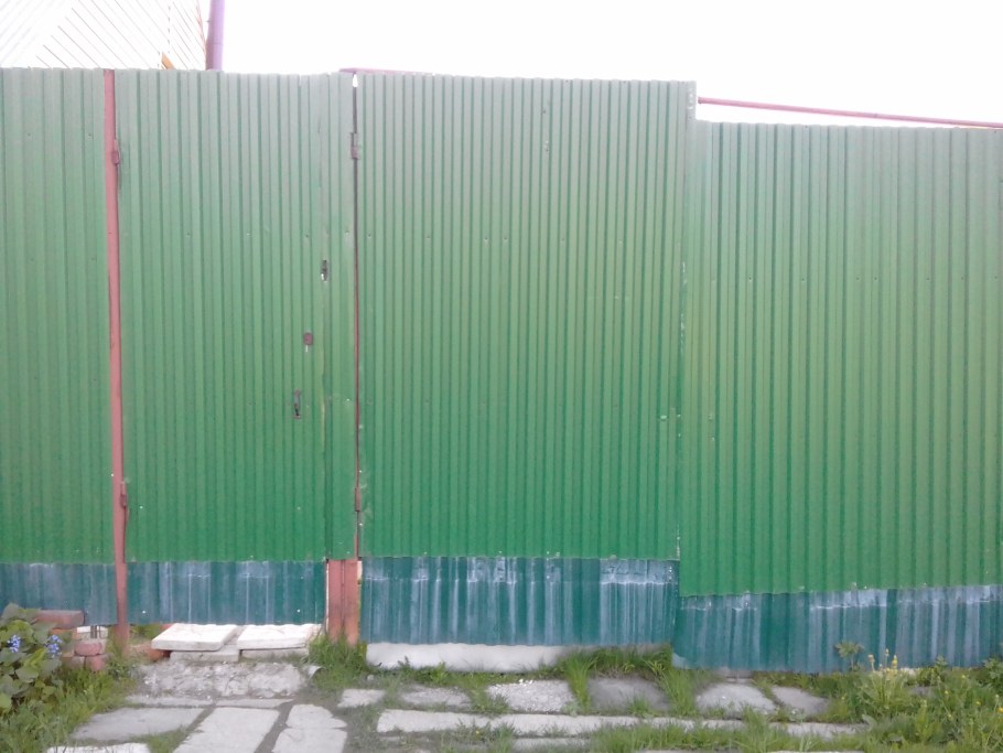 Забор из профлиста с60