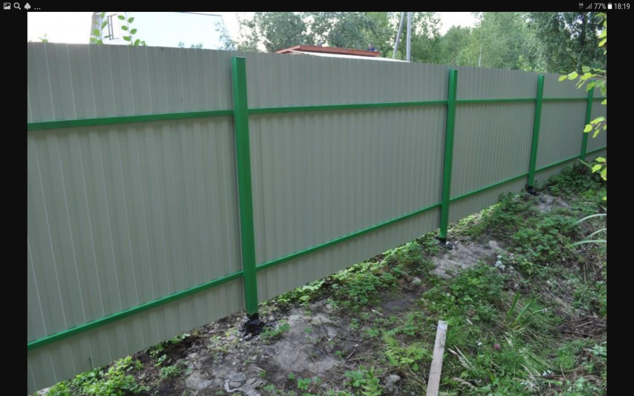 Металлопрофиль ворота и калитка