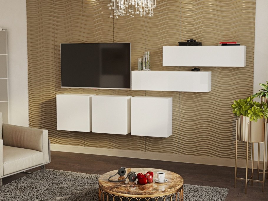 Гостиная Линда подвесная белый