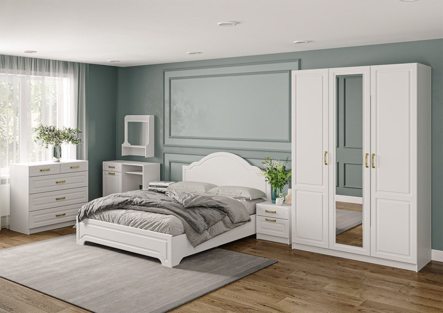 Мебель спальня дуб серый крафт