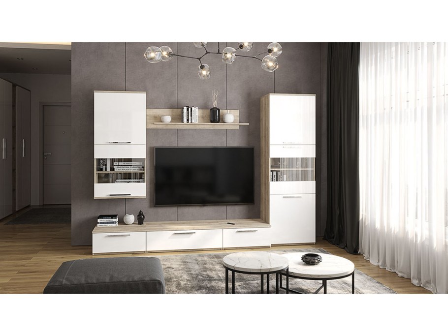 Шкаф дуб крафт золотой