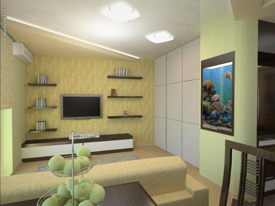 Гостиная в малогабаритной квартире