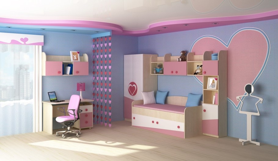 Мебель для детской комнаты девочке 7 лет