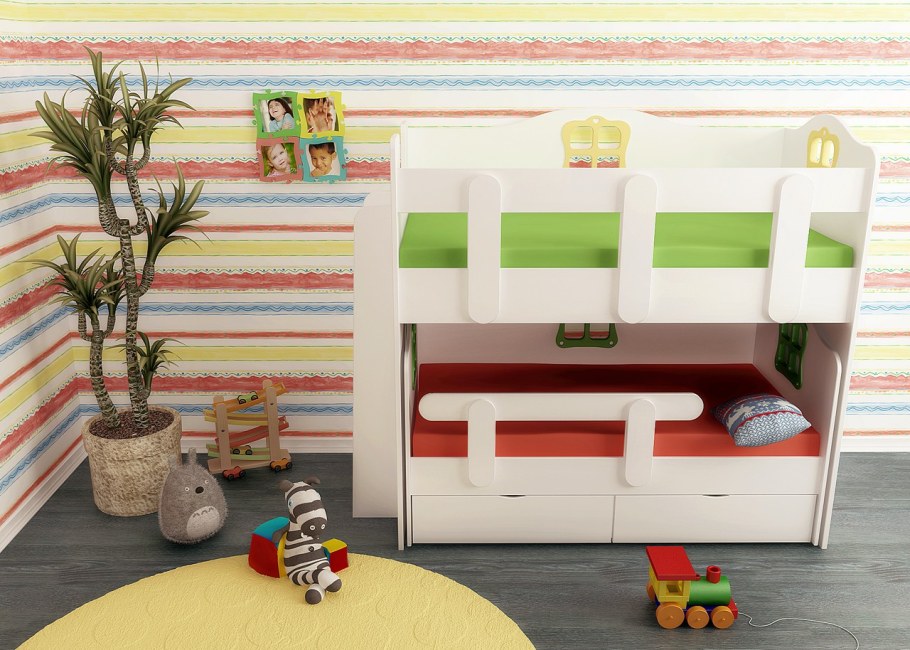 Двухъярусная кровать Дубок