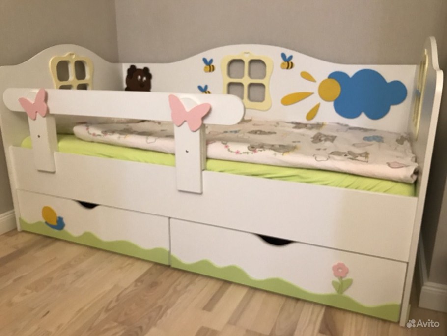 Комод детский МДФ Винни синий