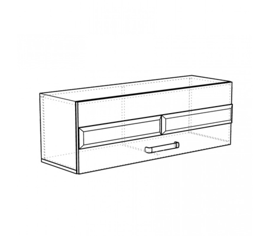 Шкаф навесной модуль 3 сенатор