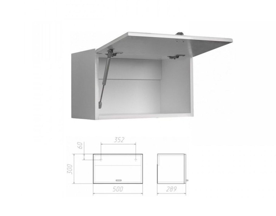 Шкаф навесной Классик 01-50 Айсберг