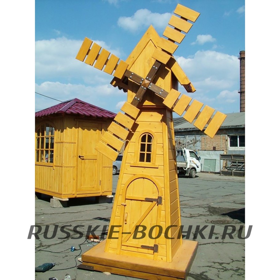 Колодезный домик мельница