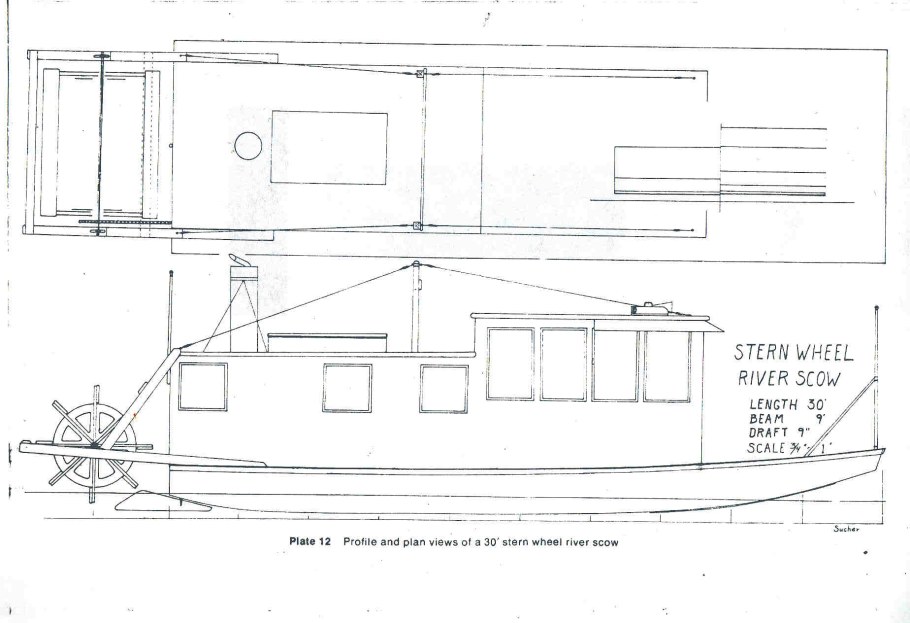 Паровой катер чертежи