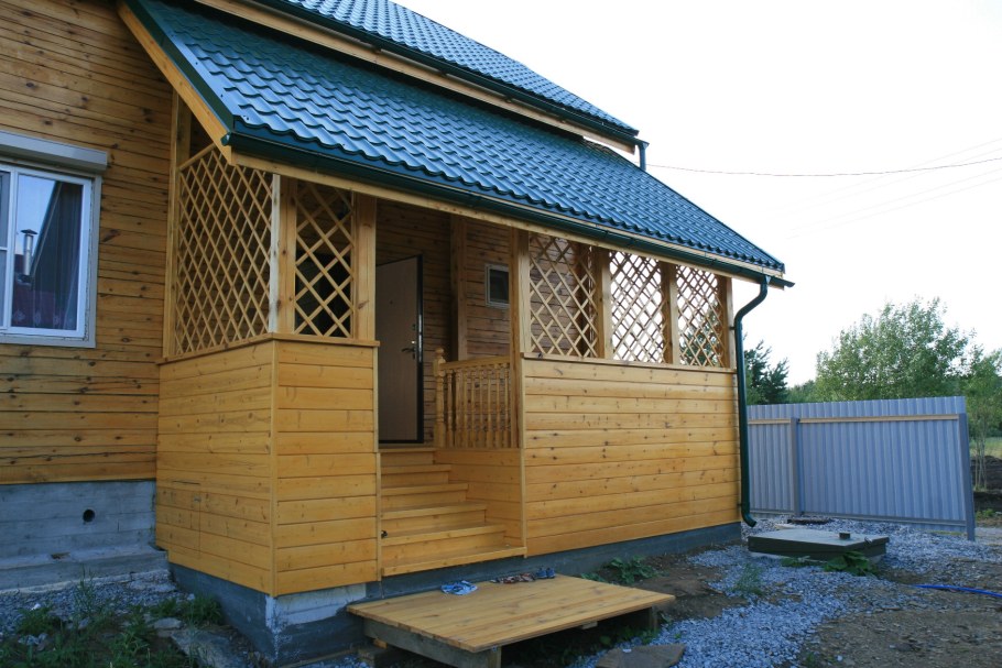 Каркас террасы из бруса 150х150