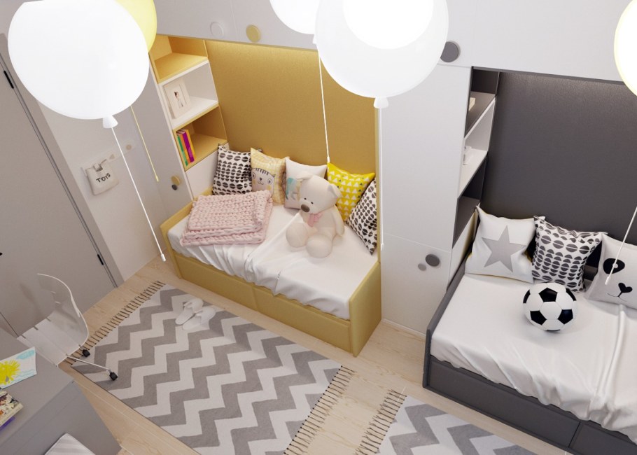 Комната 14 кв м для двоих детей разнополых подростков