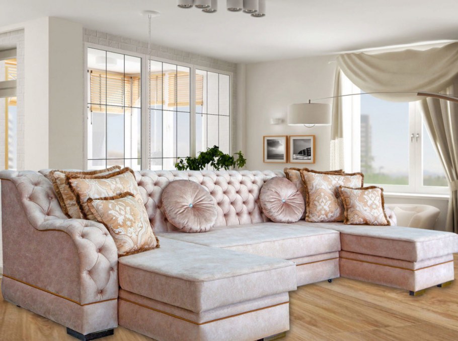 Диван с оттоманкой Барон Дивайн