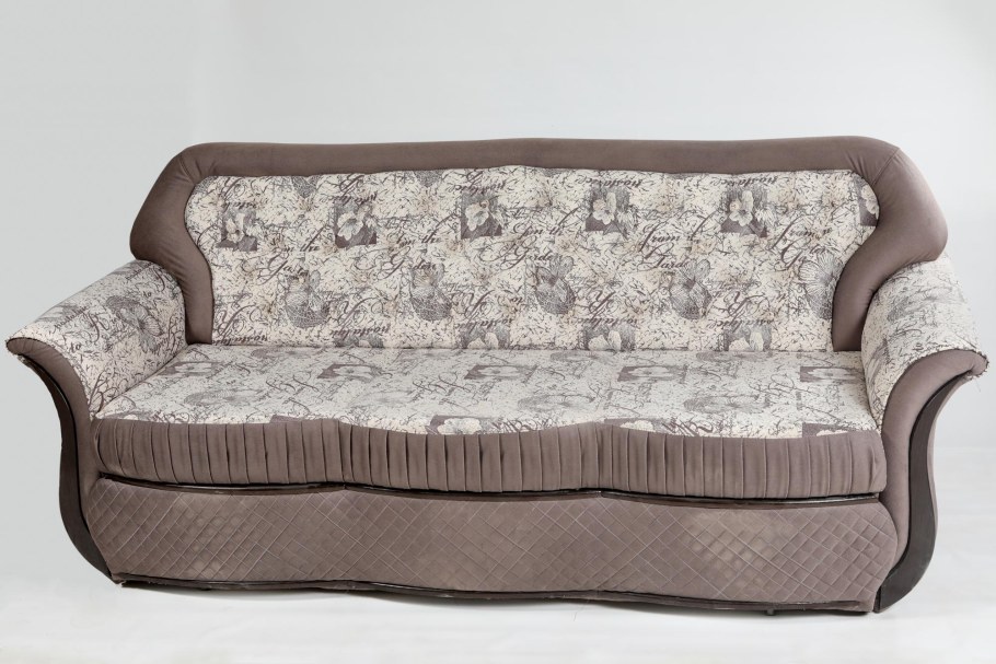 Диван маркиза с черной кожей