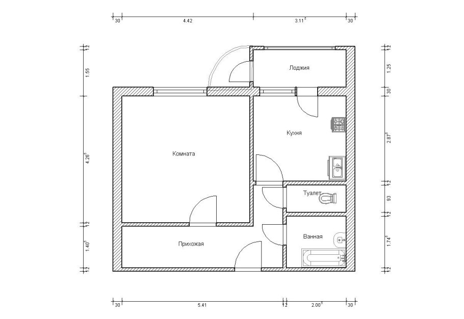 Чертеж квартиры