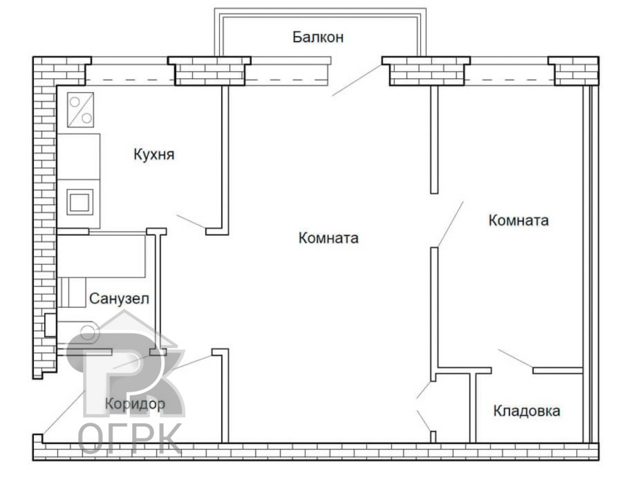 Двухкомнатная квартира хрущевка планировка