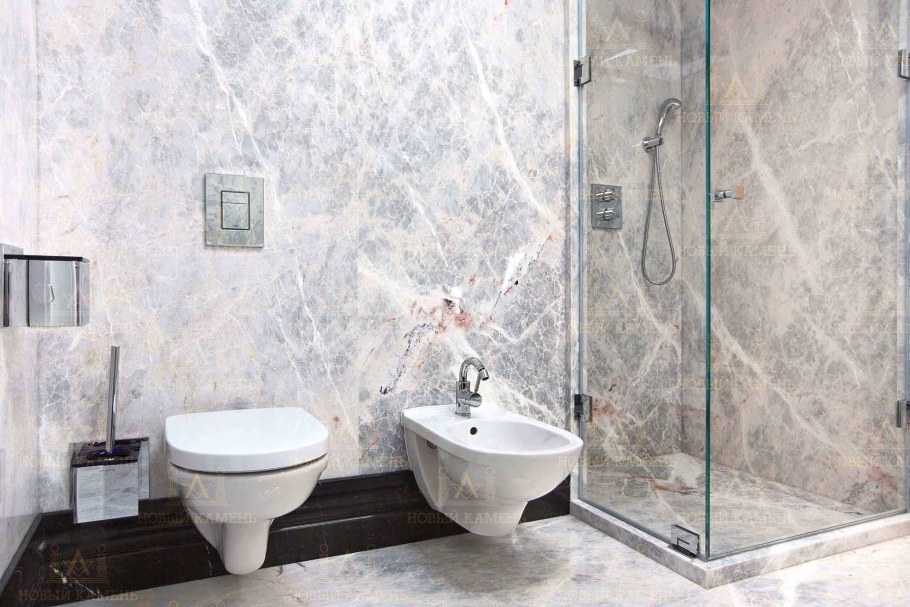 Мраморная отделка ванной