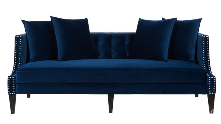 Кушетка Динс Velvet Navy Blue