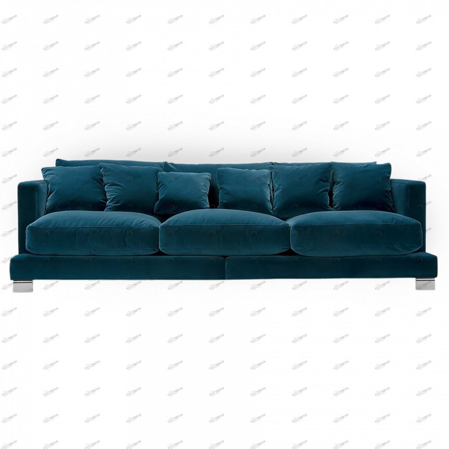 Диван синего цвета