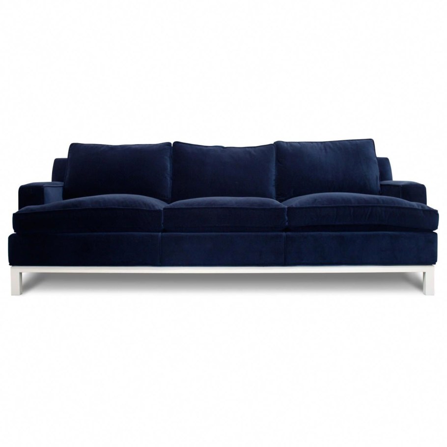 Диван сине-зеленый прямой