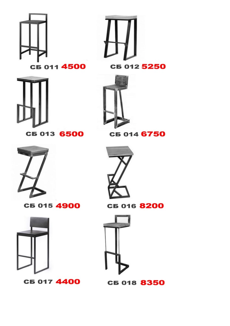 Табурет из профильной трубы 40 20 чертеж