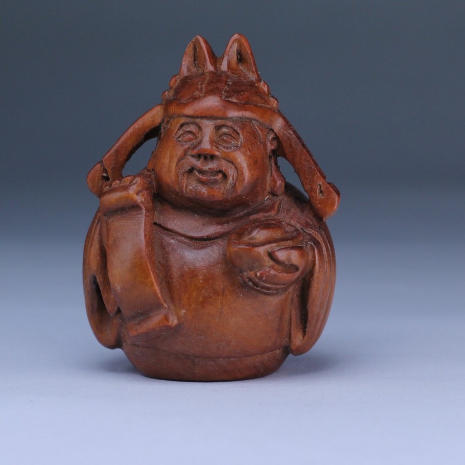 Японские фигурки нэцкэ Хотей из слоновой кости