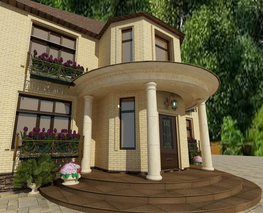 Входная группа в коттедж