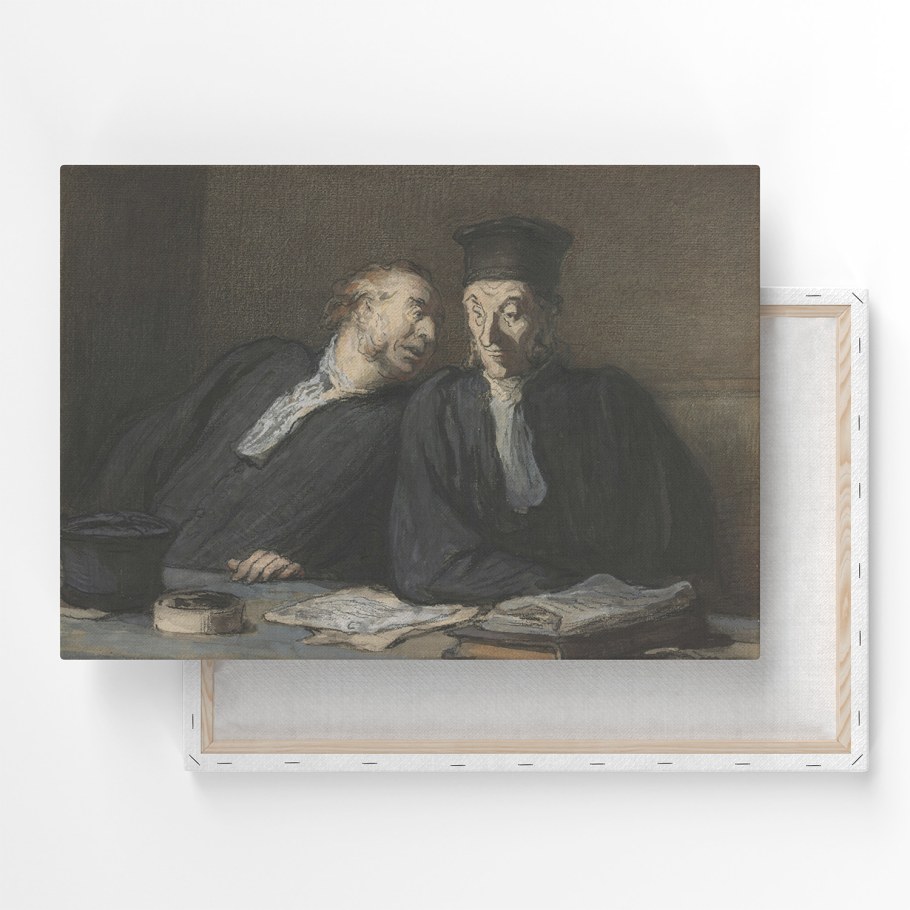 2 Юриста пожимают руки Домье