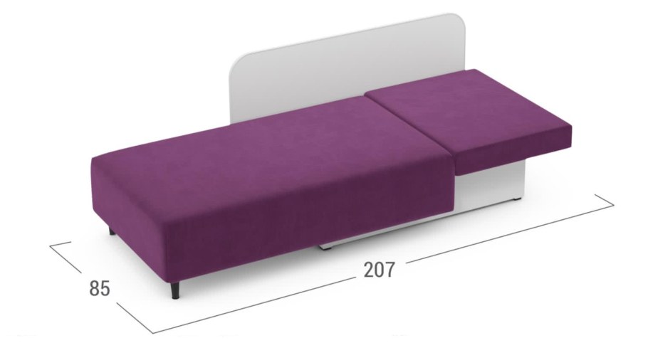 Диван Палермо прямой еврокнижка