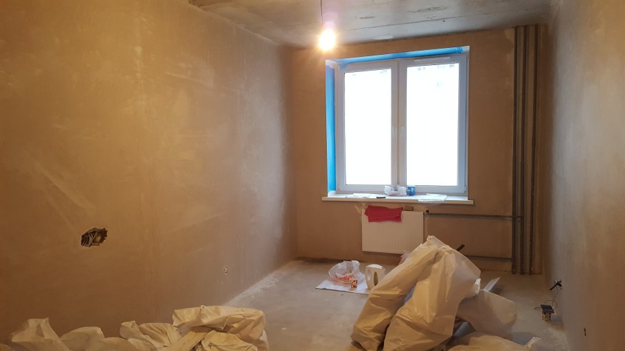 Дом стяжка штукатурка