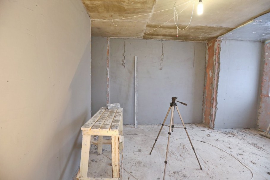 Поштукатуренные стены