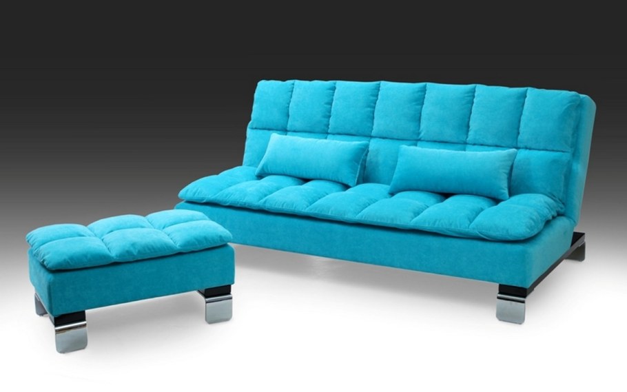 Диван с отдельной приставной оттоманкой