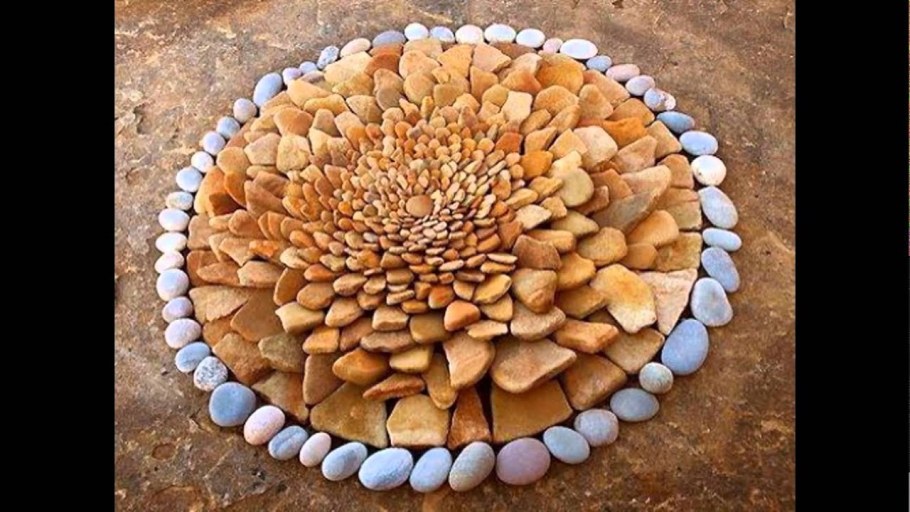 Композиции из гальки