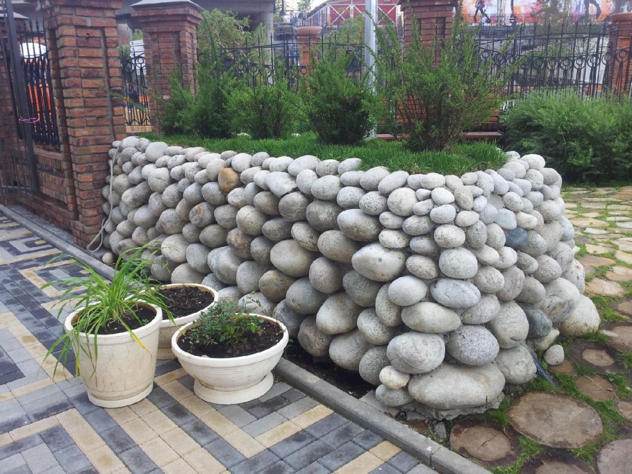 Клумбы из цемента