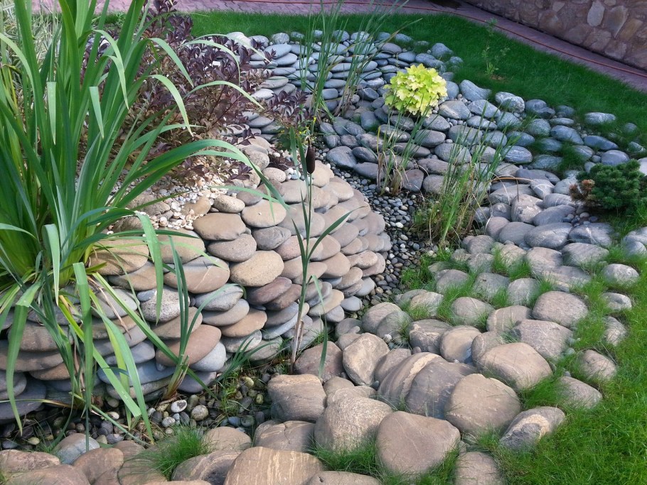 Галька в ландшафте