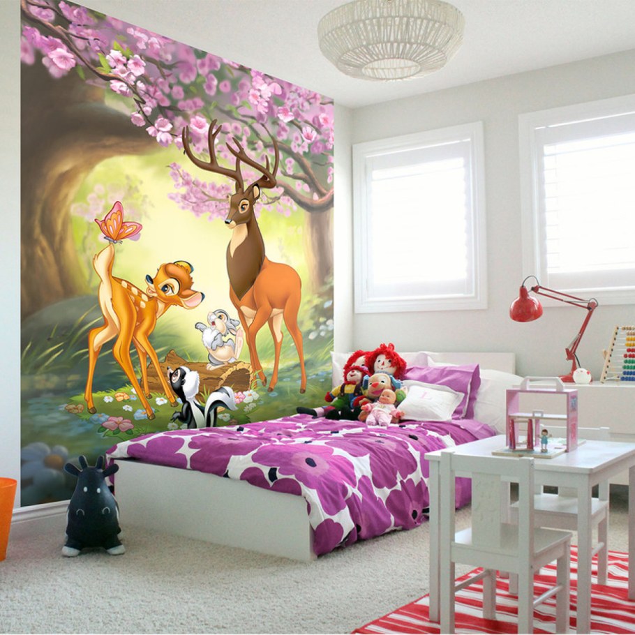 Фреска в интерьере детской комнаты