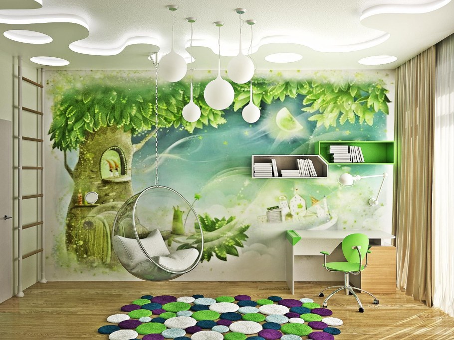 Фотообои в детскую спальню природы